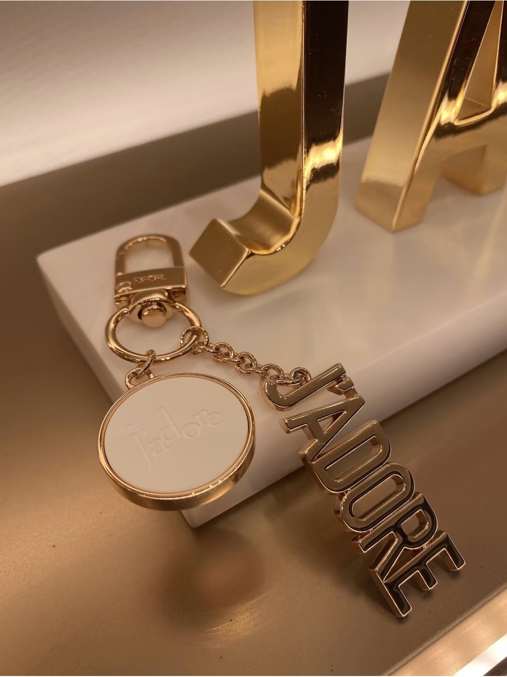 Dior J'Adore Logo Keychain Charm - Picture 3 of 4